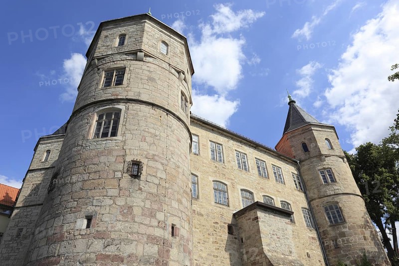 Bertholdsburg Castle in Schleusingen, Hildburghausen County, Thuringia, Germany, Europe