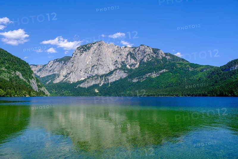 Lake Altaussee, Altaussee, back Trisslwand, Salzkammergut, Styria, Austria, Europe