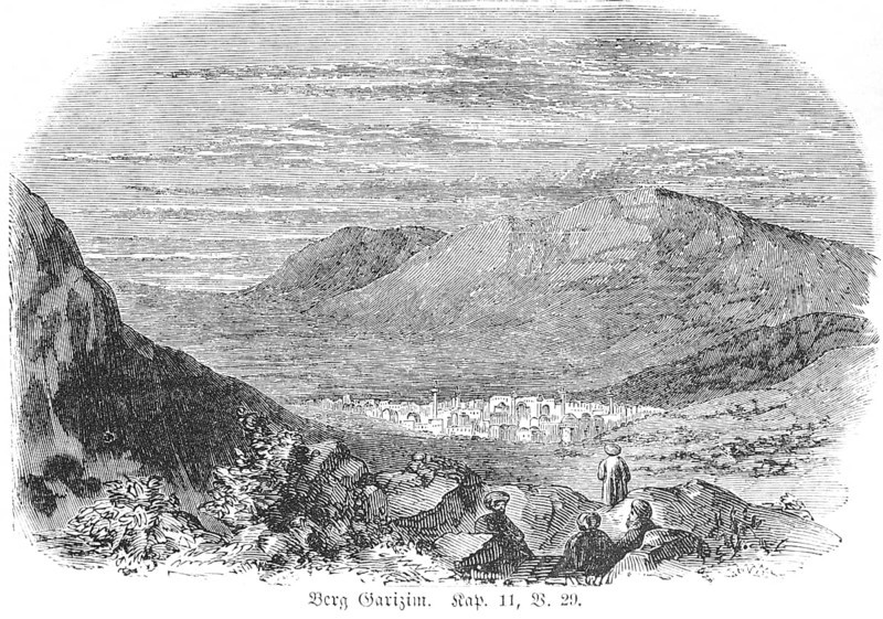 Mount Sarazim, God, Ebal, City, People, Bible, Old Testament, Book 5 of Moses, Chapter 11, Verse 29
