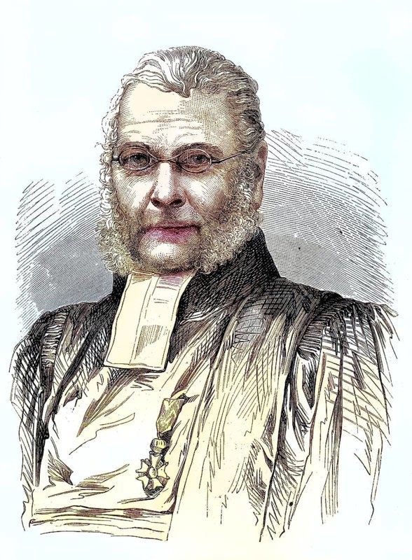 Athanase Josue Coquerel, 16 June 1820 - 24 July 1875, was a French Protestant theologian, Historical, digitally restored reproduction of a 19th century original