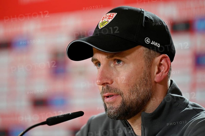 Press conference PK Coach Sebastian Hoeneß VfB Stuttgart MHPArena, MHP Arena Stuttgart, Baden-Württemberg, Germany, Europe