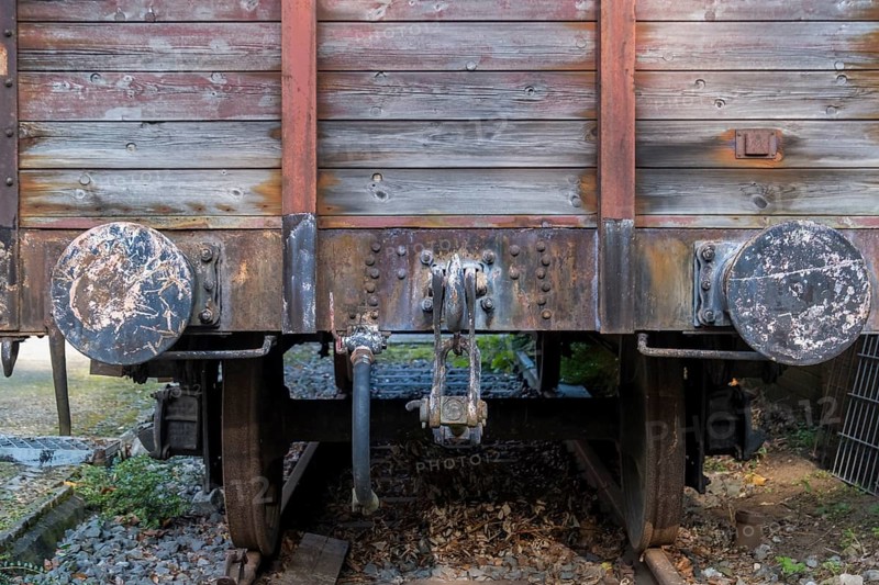 Buffer plate, railway, railway wagon, siding, North Rhine-Westphalia, Germany, Europe