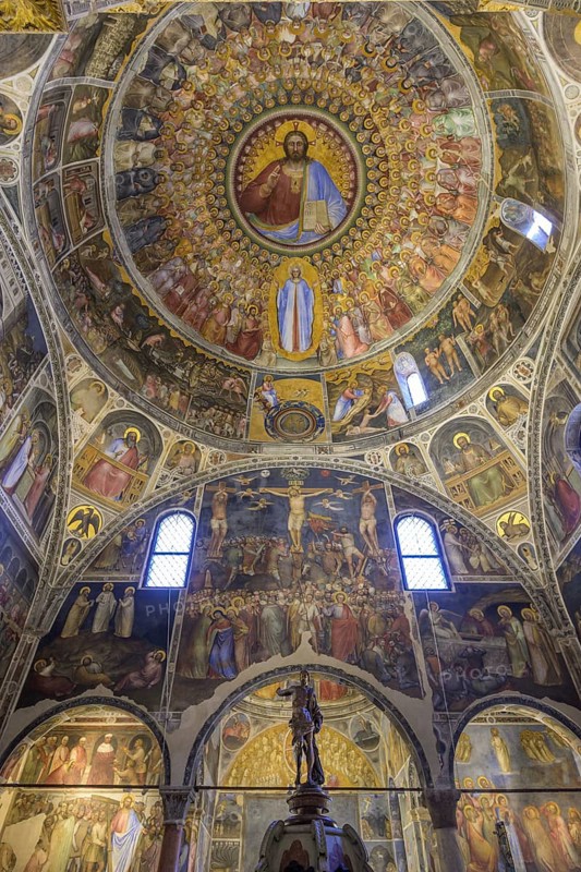 Baptistery of San Giovanni Battista with frescoes by Menabuoi, Padua, Province of Padua, Italy, Europe