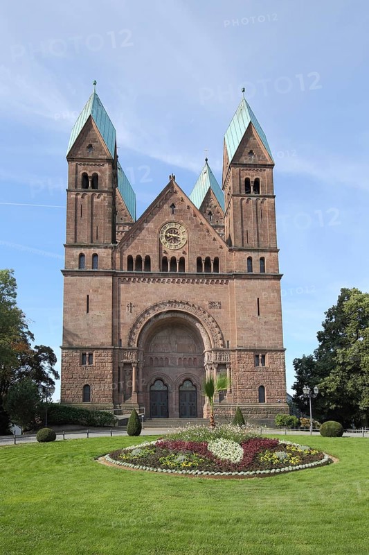 Church of the Redeemer, neo-Romanesque, Bad Homburg, Taunus, Hesse, Germany, Europe
