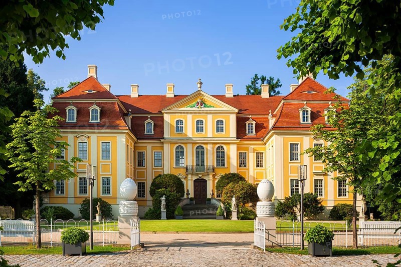Baroque Rammenau Castle, Rammenau Castle in Rammenau near Bischofswerda in the district of Bautzen is one of the most beautiful preserved baroque country castles in Saxony