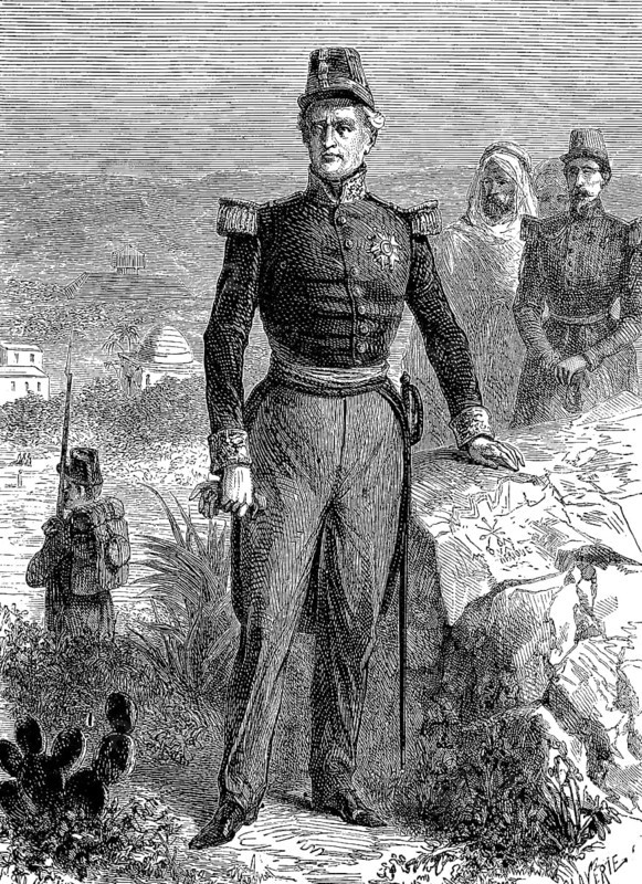 Thomas Robert Bugeaud, marquis de la Piconnerie, duc d'Isly (15 October 1784) (10 June 1849) was Marshal of France and largely responsible for the conquest of Algeria, Historical, digitally restored reproduction of an original 19th century master, exact original date not known
