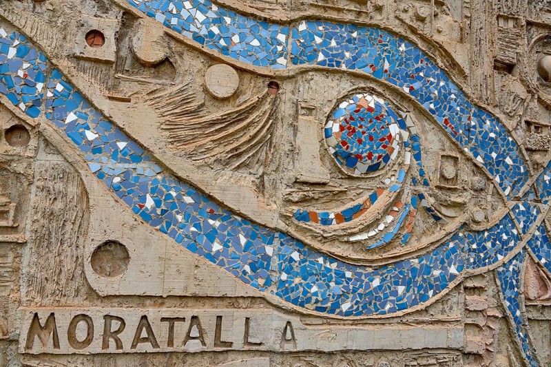 Building of the Asamblea Regional, Regional Assembly, built by architect Rafael Braquehais in Gaudí style, facade, detail, Cartagena, province of Murcia, Communitat Valenciana, Spain, Europe