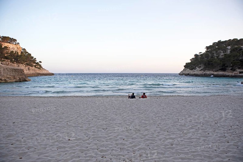 Cala Mitjana Beach, Menorca, Balearic Islands, Spain, Europe