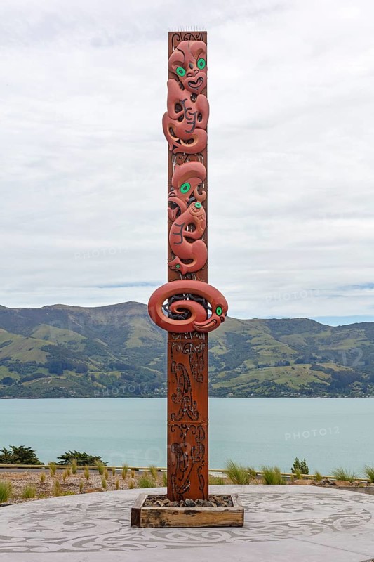 Maori Takapuneke, Akaroa, Canterbury, Neuseeland