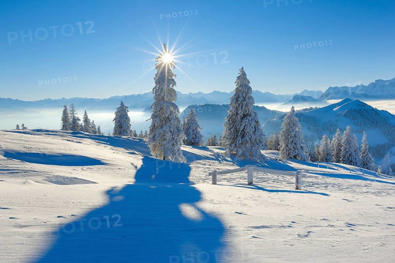 View from the Rigi, Glarus Alps, Switzerland, Europe