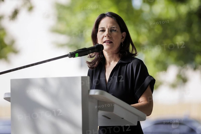 Annalena Bärbock (Bündnis 90/Die Grünen), Federal Foreign Minister, pictured at a commemorative event to mark the anniversary of the German invasion of Poland in Berlin, 1 September 2024