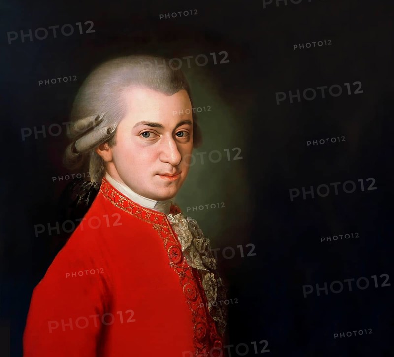 Wolfgang Amadeus Mozart, 1756 – 1791, composer of classical music, First Viennese School, digitally edited