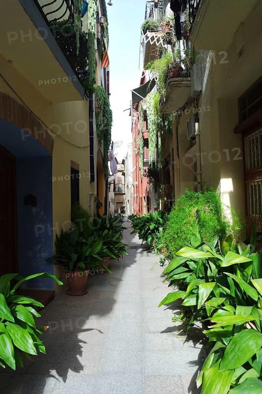 Alley in Cambrils old town, Catalonia