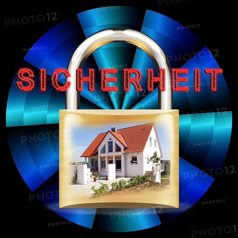 Symbolic image, security, burglary, theft, robbery, liability insurance, household contents insurance, insurance loss, building security, devastation, police, risk, Germany, Europe