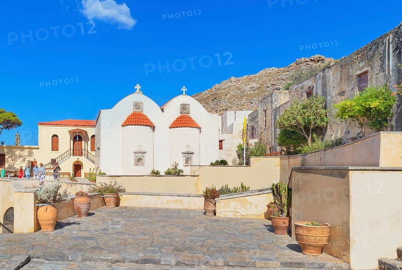 Moni Preveli monastery, Preveli, Rethymno, Crete, Greek Islands, Greece, Europe