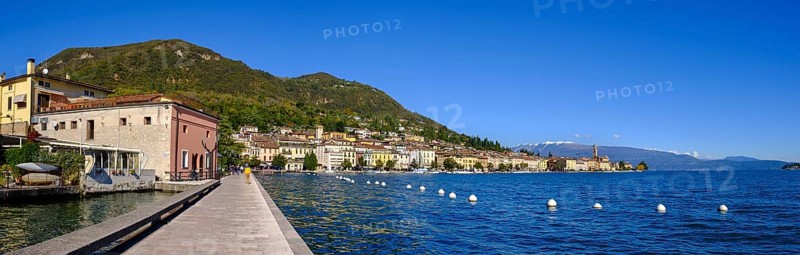 Lakeside promenade, Lungolago, lakeside promenade, Salo, Lake Garda, Lago di Garda, Lombardy, Italy, Europe