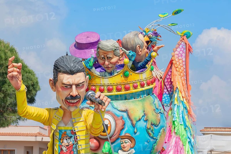 Carnival floats, Sciacca, Agrigento district, Sicily, Italy, Europe