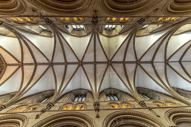 Ceiling of Gloucester Cathedral, England, Great Britain