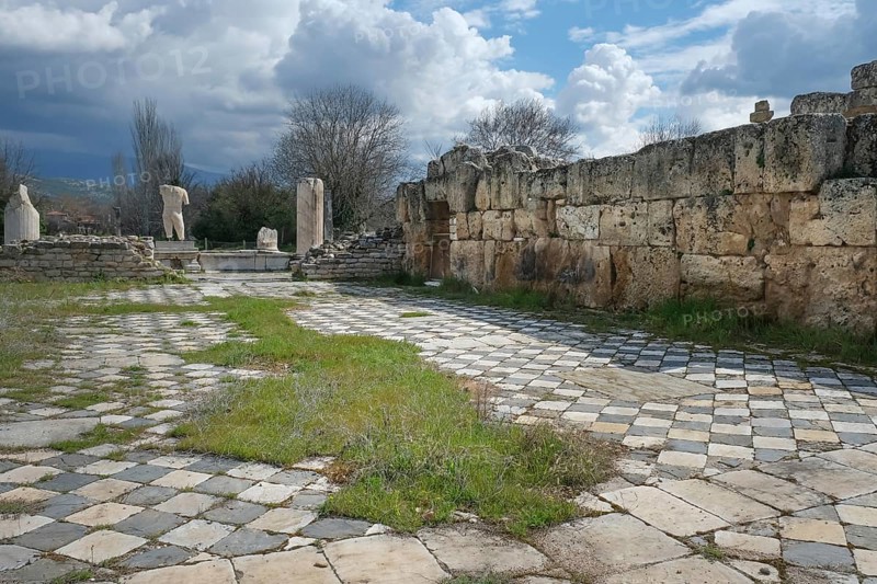 Ancient Baths of Hadrian, ancient archaeological site of Aphrodisias, Geyre, Karacasu, Aydin, Western Turkey, Turkey, Asia