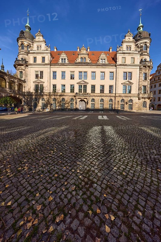 Residential Palace, Neo-Renaissance architectural style, Taschenberg street, Dresden, state capital, independent city, Saxony, Germany, Europe