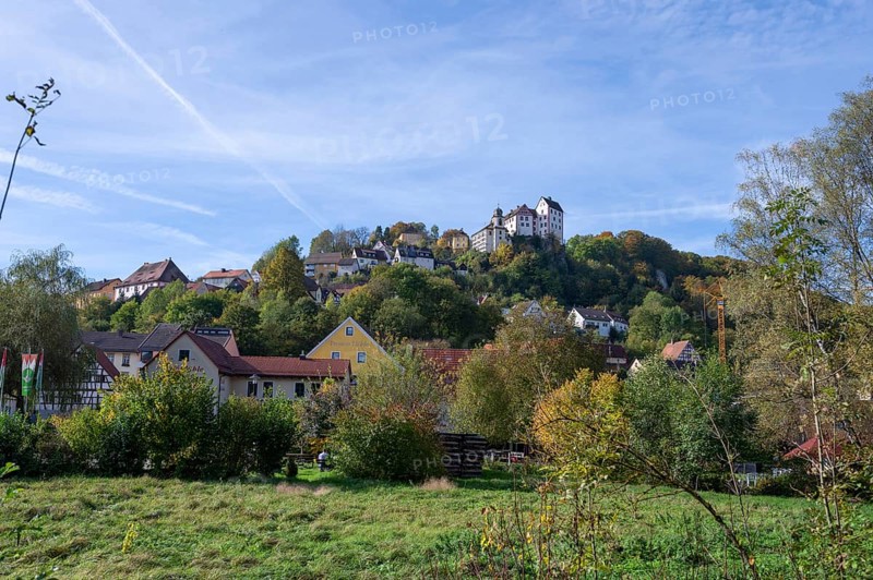 Egloffstein with the historic Egoffstein Castle, mentioned in 1358, Upper Franconia, Bavaria, Germany, Europe
