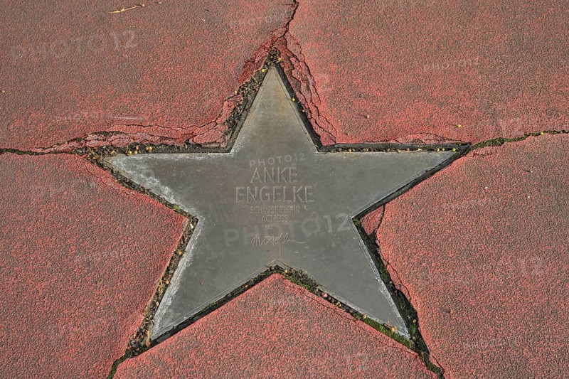 Anke Engelke, rotten star on the Boulevard of Stars, Potsdamer Straße, Tiergarten, Mitte, Berlin, Germany, Europe