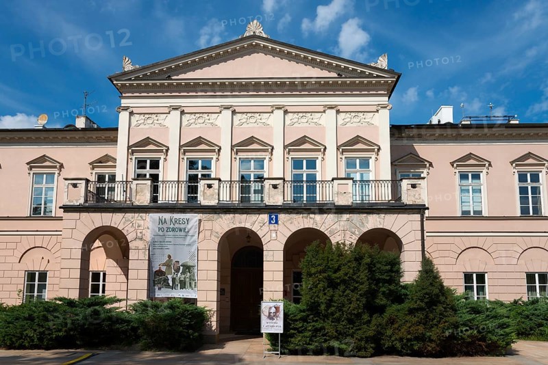 Elegant historic building with symmetrical architectural design, Lubomirski Palace, Litewski Square, Lithuanian Square, Lublin, Poland, Europe