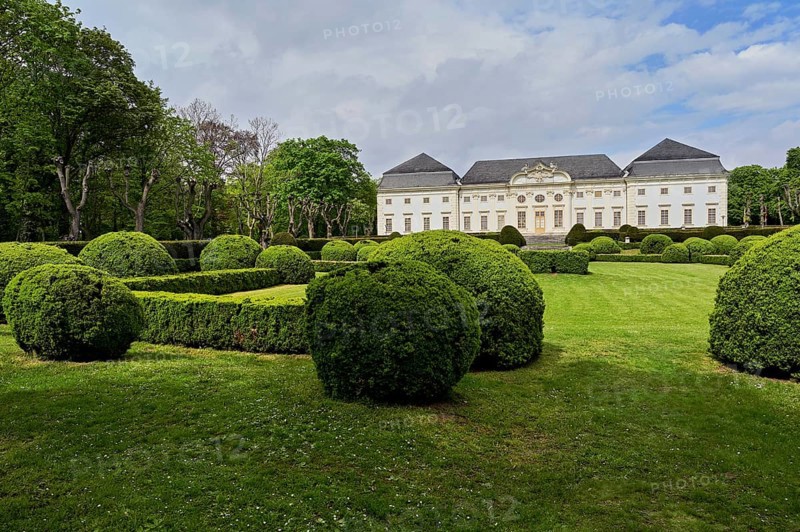 Park, Baroque Halbturn Castle, Lake Neusiedl, Burgenland, Austria, Europe