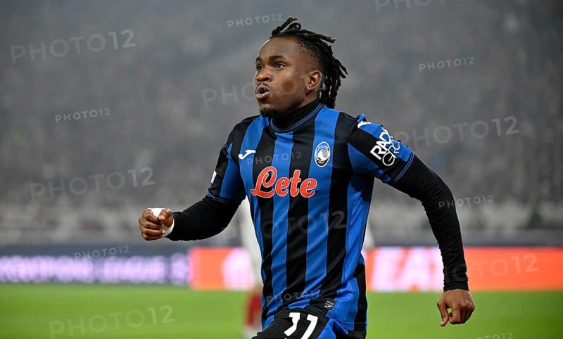 Goal celebration Ademola Lookman Atalanta BC Bergamo (11) Champions League, MHPArena, MHP Arena Stuttgart, Baden-Württemberg, Germany, Europe