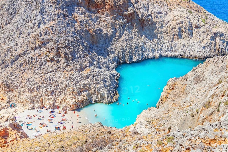 Seitan limania beach, Chania, Crete, Greek Islands, Greece, Europe