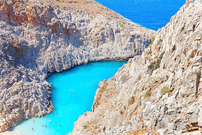 Seitan limania beach, Chania, Crete, Greek Islands, Greece, Europe