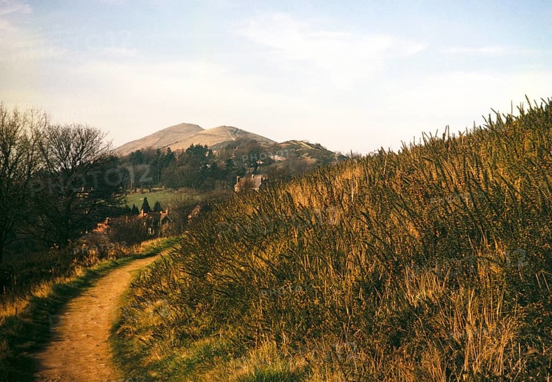 Footpath to Worcestershire or Worcester Beacon, 425 metres high, The Malvern Hills, Worcestershire, England, UK 1966