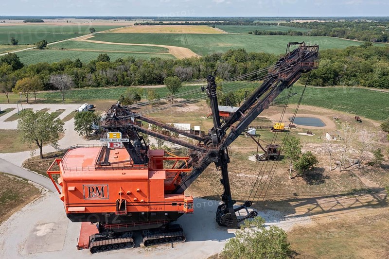 West Mineral, Kansas, Big Brutus, the world's largest electric shovel built by Bucyrus-Erie for the Pittsburg and Midway coal mining company. The machine ran 24 hours a day from 1963 to 1974. It is now a tourist attraction