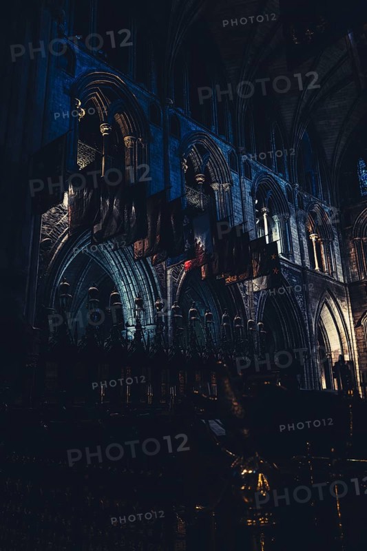 St patrick cathedral in Dublin at Christmas time in Ireland