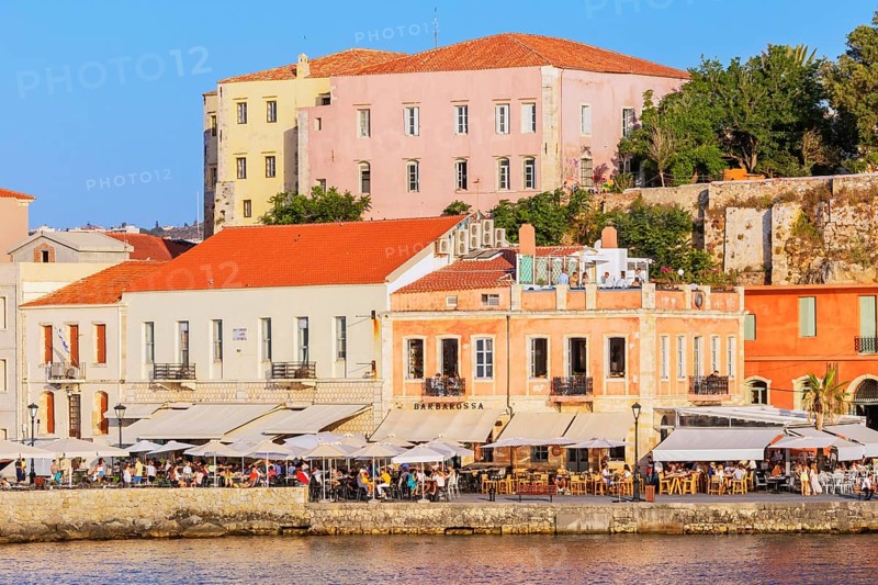 The Venetian Harbour, Chania, Crete, Greek Islands, Greece, Europe