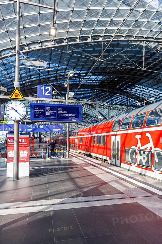 Regional train of Deutsche Bahn DB Regio at the main station in Berlin, Germany, Europe