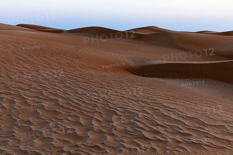 Sand structure formed by the wind, in the Rub al Khali desert, Dhofar province, Arabian Peninsula, Sultanate of Oman