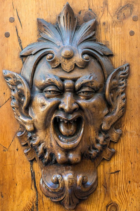 Devil's head, devil, sculpture, effigy, deterrence, evil, demon, culture, history, Siena, Italy, Europe
