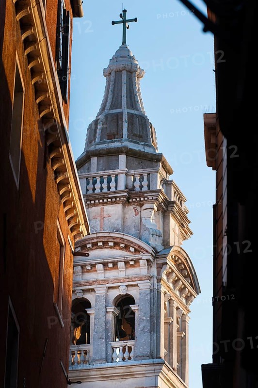 Church of the old town in the afternoon sun, old building, city trip, holiday, travel, tourism, lagoon city, historic, history, dilapidated, dilapidated charm, architectural history, architecture, historical, building, sightseeing, facade, world heritage site, UNESCO, culture, honeymoon, Middle Ages, environment, cruise, carnival, Catholic, Venice, Italy, Europe