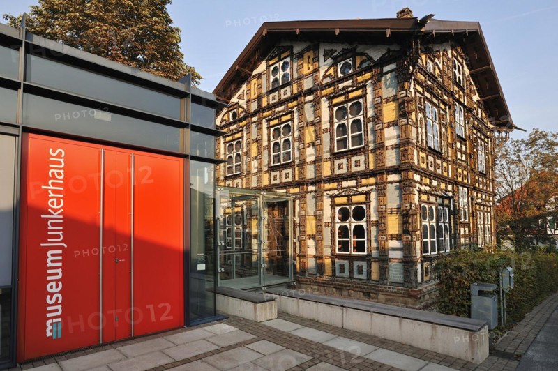 Museum and Junkerhaus, half-timbered house by Karl Junker, Lemgo, North Rhine-Westphalia, Germany, Europe