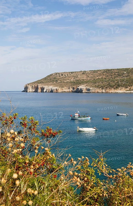 Coast of Mani on the Messinian Gulf, Laconia, Peloponnese, Greece, Europe
