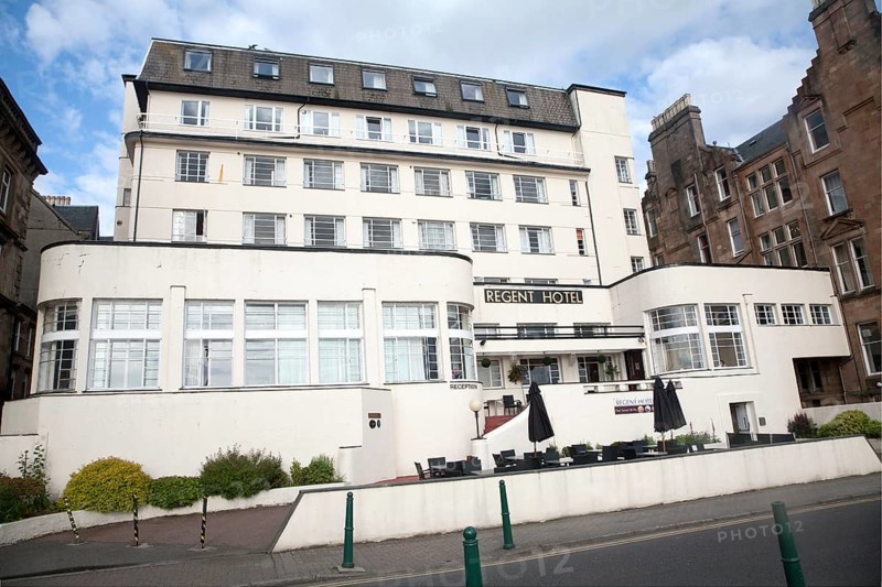Columba Hotel 1930s architecture in Oban, Argyll and Bute, Scotland, UK