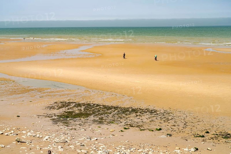 On Cran d'Escalles beach on the Côte d'Opale or Opal Coast in Escalles, France, Europe