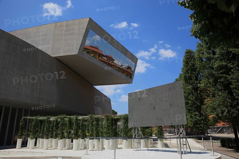 Museo nazionale delle arti del XXI secolo or MAXXI, national museum of 21st-century arts, museum of contemporary art in the Flaminio district of Rome, Italy, architect Zaha Hadid, Europe