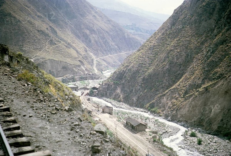 Railway line from Guayaquil to Riobamba on the Andes plateau, Ecuador, South America, 1962, South America