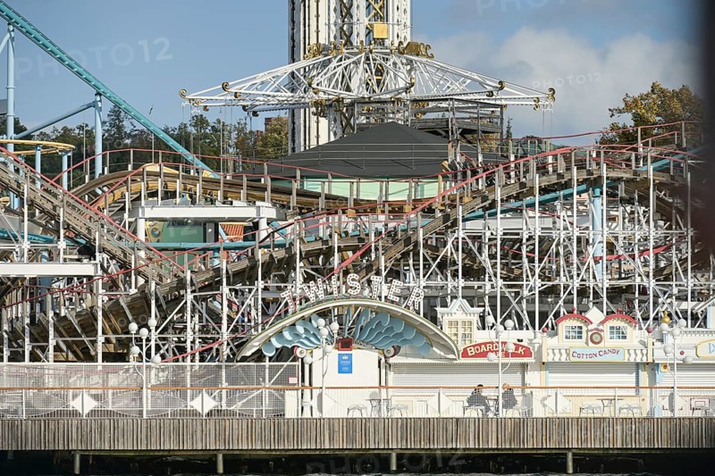 Rollercoaster, Gröna Lund amusement park, Djurgarden, Stockholm, Sweden, Europe