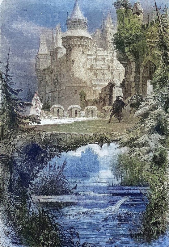 Performance of the opera Hamlet at the Theatre Imperial de lOpera, Paris Opera, 1869, Paris, France, Historic, digitally restored reproduction of an original 19th century master, exact original date not known, Europe