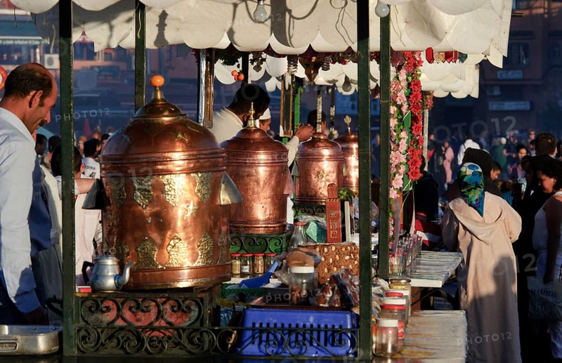 Morocco, Djemaa El Fna Square, Marrakech, Kitchenette, Africa