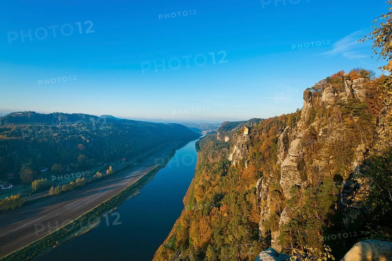 Bastei view in Saxon Switzerland