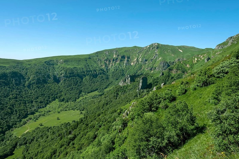 Chaudefour Valley Natural Reserve, Sancy massif, Auvergne Volcanoes Natural Park, Puy de Dome department, Auvergne, Frankreich